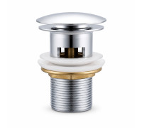 Донный клапан с переливом Frap F65-4, хром