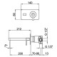 Смеситель для раковины Webert Living LV832506015, хром