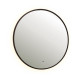 Зеркало Dreja SHINE 80х80 см, метал. рама, черный, беск. сенсор,  LED-подсветка, диммер