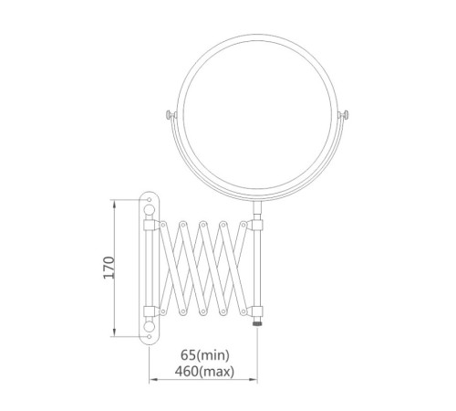 Зеркало косметическое Haiba HB6406, увеличение: x
