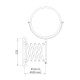 Зеркало косметическое Haiba HB6406, увеличение: x