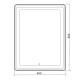 Зеркало RAVAL Сигма Sgm.02.600x800/W/RL, 60 см