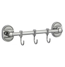 Планка с крючками Savol S-008203, хром