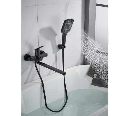 Смеситель для ванны Shevanik S4522H, черный