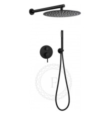 Душевая система встраиваемая FILARETE Roun FL1023BL, черный