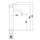 Смеситель для раковины Fmark FS8211Q, графит