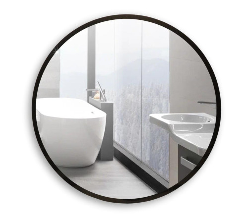 Зеркало Silver Mirrors Ренуар D600 (черное обрамление)