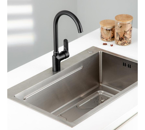 Смеситель для кухни FRUD R42157-6, черный