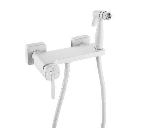 Гигиенический душ со смесителем Rose R315C, белый