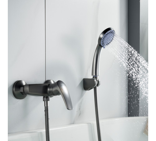 Смеситель для душа Shevanik S5016T, оружейная сталь