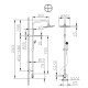 Душевой гарнитур Bravat Fit R  D283CP-2-RUS, хром