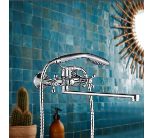 Смеситель для ванны WesnaArt RASSVET RAS02-320, хром