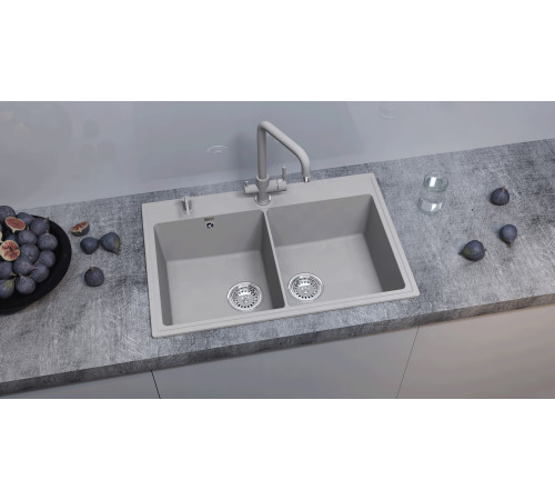 Кухонная мойка Ulgran Quartz Ruma 780-05, бетон