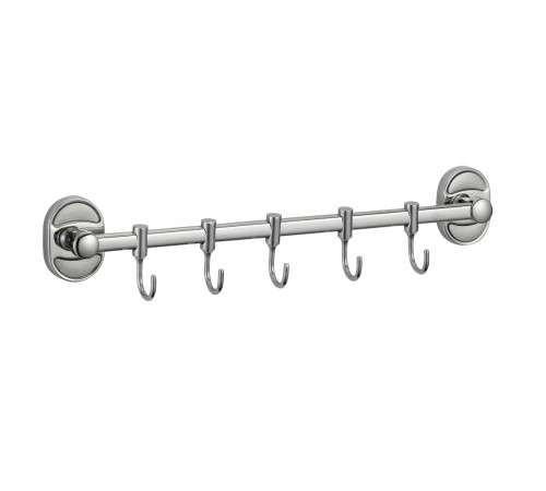 Планка с крючками Savol S-008205, хром
