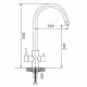 Смеситель для кухни с подключением фильтра FRAP F43899-48, белый