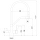 Смеситель для кухни с подключением фильтра воды Fmark FS0662-L01-V2, сатин