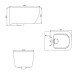 Унитаз подвесной SMARTFLOW VIGENTE безободковый с микролифтом SMF811-WH, белый