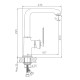Смеситель для кухни Haiba HB70181-7, черный