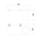 Стакан для ванной комнаты Savol S-002158C, матовое золото