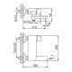 Смеситель для ванны FRAP F3234, белый