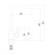 Смеситель для кухни Fmark FS8233H, черный