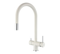 Смеситель для кухни с подключением фильтра Rivelato Trevi 2433505, иней/хром