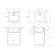 Кухонная мойка Ulgran Quartz Under 450-10, песок