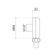 Шланговое подключение Webert AC1016794, матовое золото