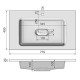 Раковина Madera Modul 80, белый