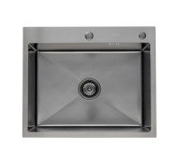 Кухонная мойка FRAP FS6050-9, оружейная сталь