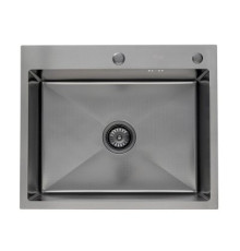 Кухонная мойка FRAP FS6050-9, оружейная сталь