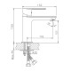 Смеситель для раковины Haiba HB10505-8, белый