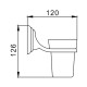 Стакан для ванной FRAP F1506, хром