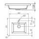Раковина Florentina Анита 40 см 10.150.00400.201, жасмин