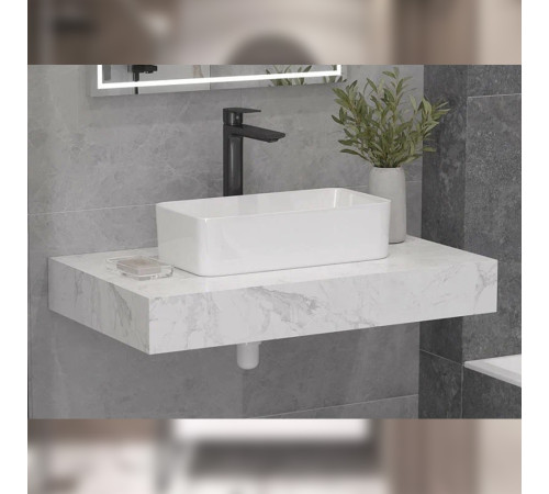 Столешница Velvex Unit 80 белый мрамор