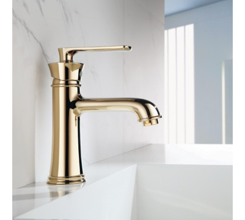 Смеситель для раковины Haiba HB10181-5, золото