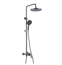 Душевая система Shevanik S4336T, оружейная сталь