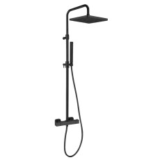 Душевая система с термостатом Webert Pegaso PE980507560METAL, черный