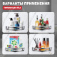 Полка для ванной комнаты угловая Raglo R340.01.09, графит