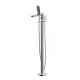 Смеситель для ванны напольный Bravat Gina F665104C-B3-ENG, хром