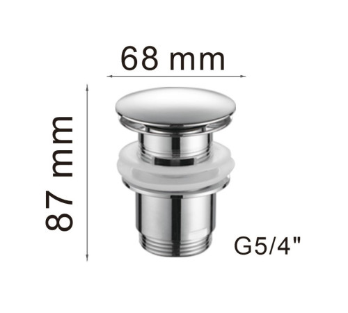Донный клапан Haiba HB63, хром