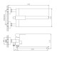 Смеситель для ванны Haiba HB22803, сталь