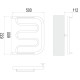 Полотенцесушитель водяной Terminus Фокстрот (1") 60х50