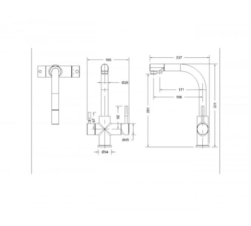 Смеситель для кухни Bravat Palace F729261CP-RUS, хром