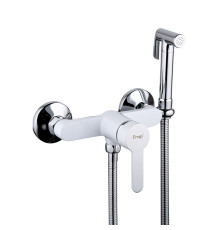 Гигиенический душ со смесителем FRAP F2041-8, белый/хром