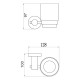 Стакан для ванной комнаты Savol S-005658Q, графит