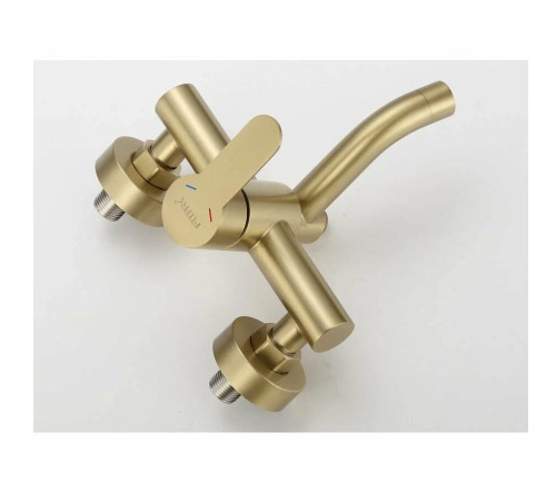 Смеситель для ванны Fmark FS8206C, матовое золото
