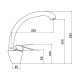 Смеситель для кухни Fmark FS8234C, матовое золото