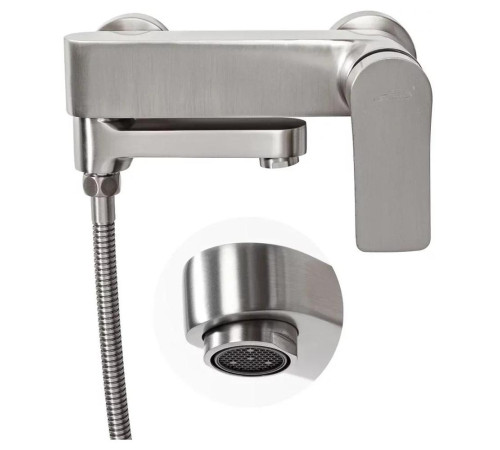 Смеситель для ванны Hansberge H4010NK, никель
