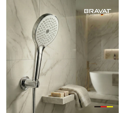 Лейка для душа BRAVAT D2145CP-SW, хром